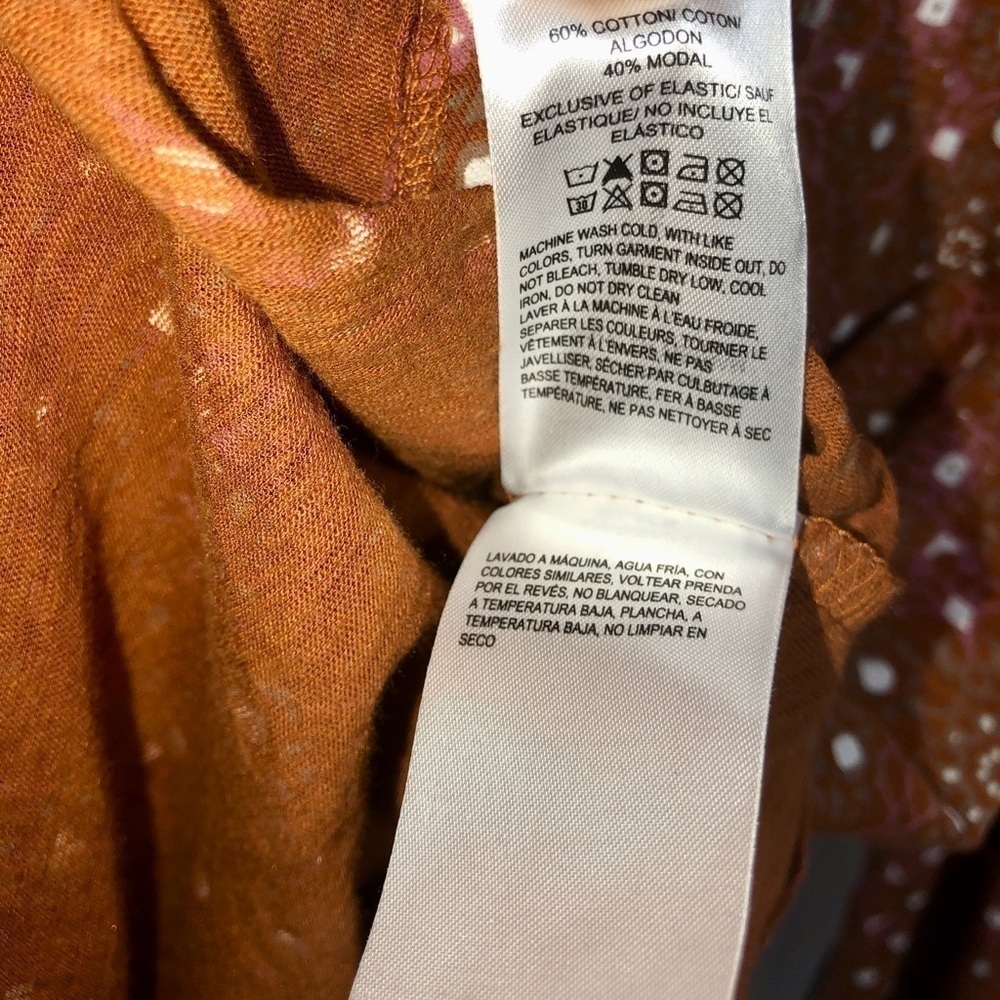 ✴️Lucky ☘️ Brand Rust color peasant top cotton blend - Picture 9 of 10